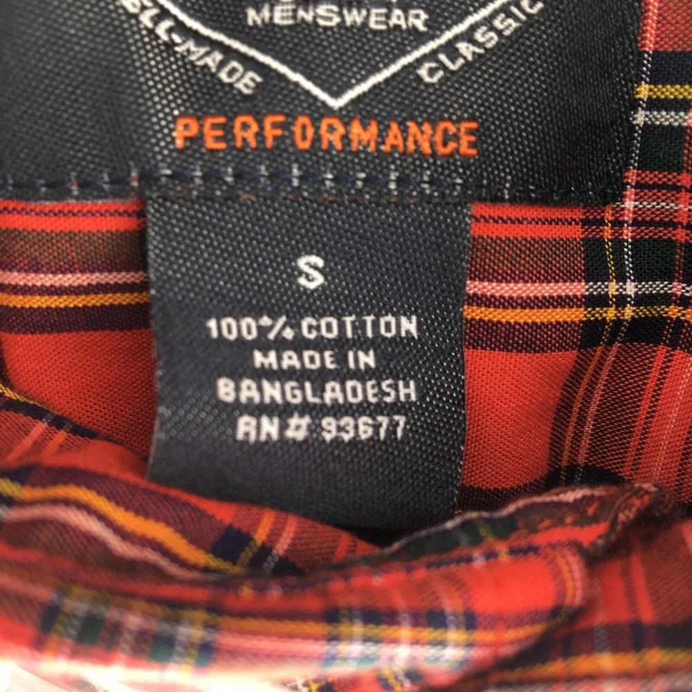 NWT St Johns Bay Shirt Men's S Long Sleeve Plaid Gorpcore 90's Grunge Indie - Picture 6 of 13